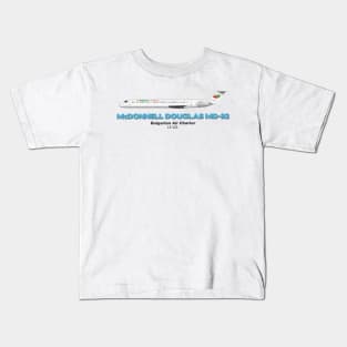 McDonnell Douglas MD-82 - Bulgarian Air Charter Kids T-Shirt